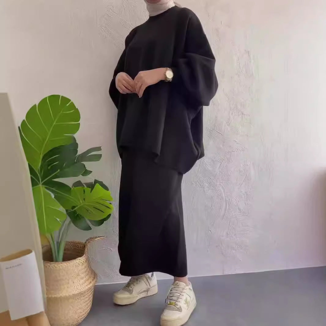 Damen Lässiges Sweat-Set mit weitem Schnitt und bequemen Taschen R&B