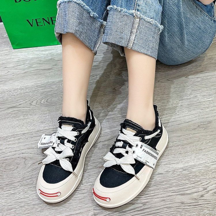 Damen Sneakers mit trendigem Design und rutschfester Sohle R&B