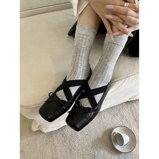 Damen Ballerinas mit elegantem Riemendesign und verbessertem Komfort R&B