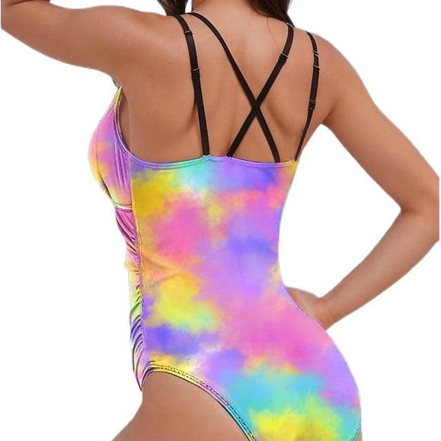 Damen Sportlicher Einteiler mit Farbverlauf R&B