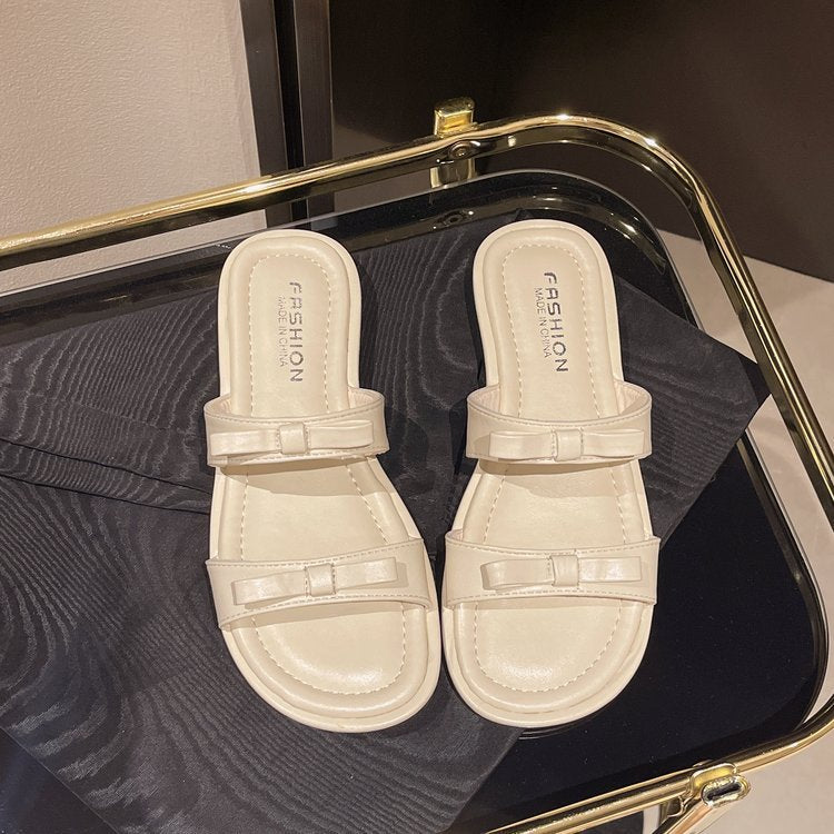 Damen glamouröse Riemchensandalen mit zierlicher Schleifenverzierung R&B