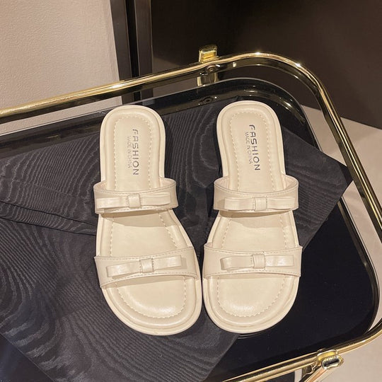 Damen glamouröse Riemchensandalen mit zierlicher Schleifenverzierung R&B
