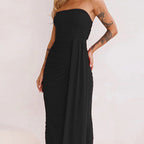 Damen Langarm Wickelkleid mit figurbetontem Design R&B