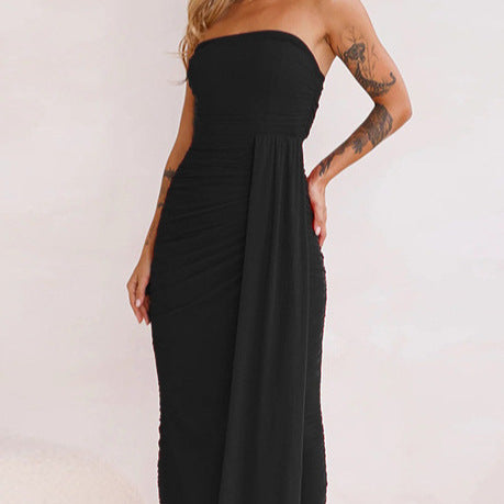 Damen Langarm Wickelkleid mit figurbetontem Design R&B
