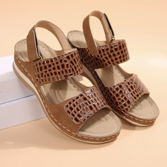 Damen Komfortable Riemensandalen mit anatomischem Fußbett R&B