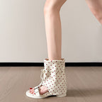 Damen Sandalen mit modischer Stulpen-Optik und bequemer Schnürung R&B