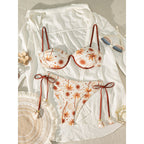 Damen Bikini-Set mit gepolstertem Oberteil und verstellbaren Trägern R&B