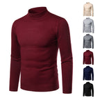 Herren warme Rollkragenpullover aus feinem Strickmaterial R&B