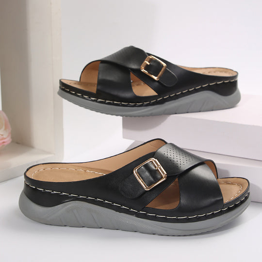 Damen Komfortable Zehentrenner-Sandalen mit modischem Schnitt R&B