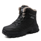 Damen warme Outdoor-Winterstiefel mit isolierender Polsterung und rutschfester Sohle R&B