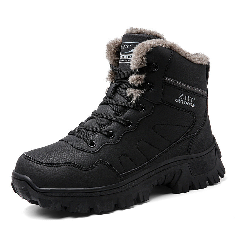 Damen warme Outdoor-Winterstiefel mit isolierender Polsterung und rutschfester Sohle R&B