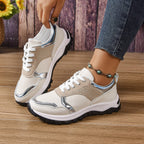 Damen Sportliche Sneakers mit reflektierendem Obermaterial R&B