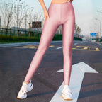 Damen Hochwertige Shiny Leggings mit hohem Bund und perfekter Passform