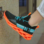 Damen Sportliche Schnür-Sneakers mit elastischem Obermaterial R&B