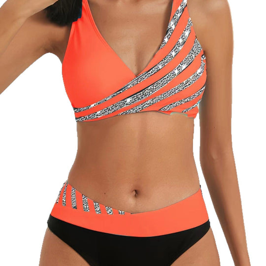 Damen Bikini-Set mit innovativem Farbverlauf R&B