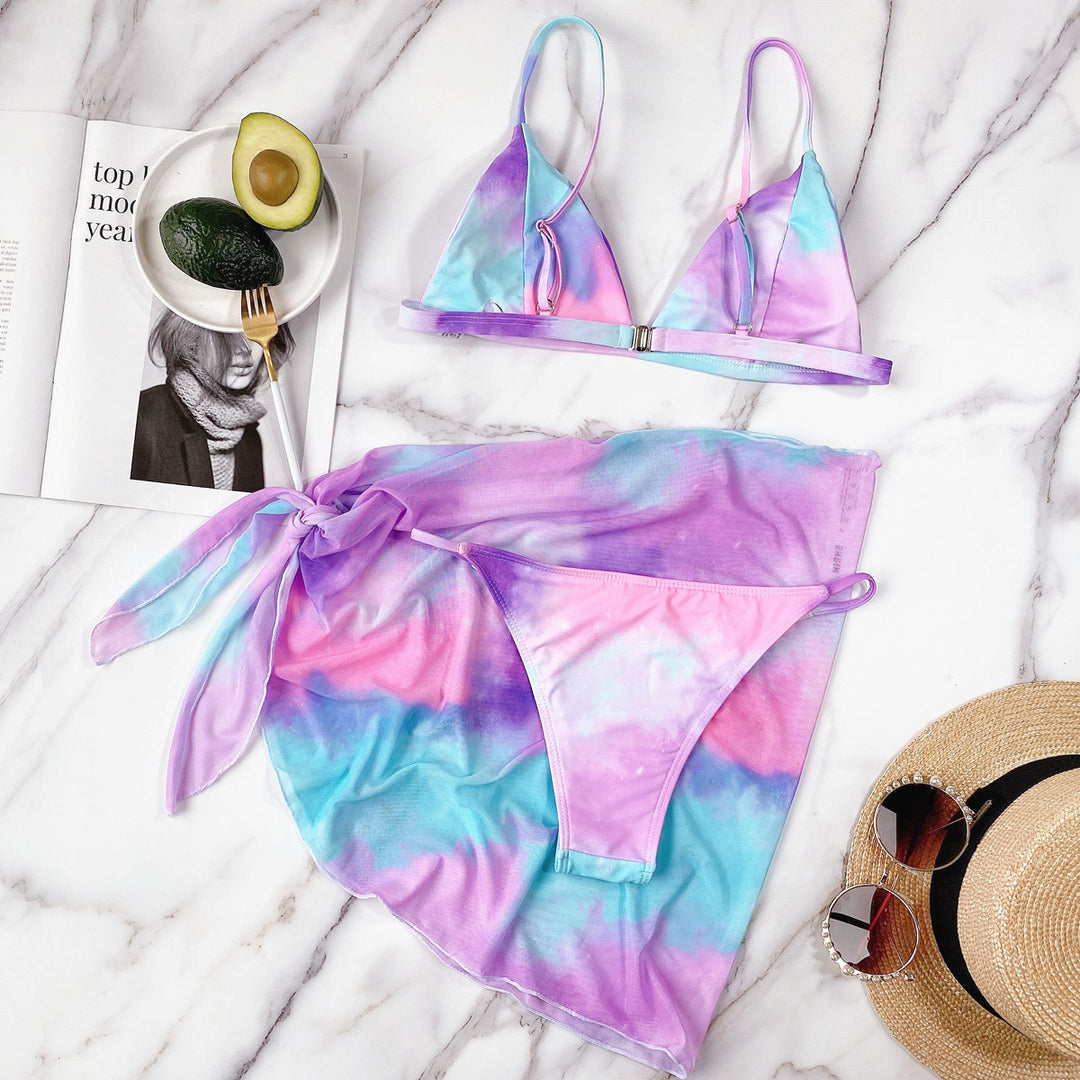 Damen Triangel-Bikini mit Wickelrock R&B