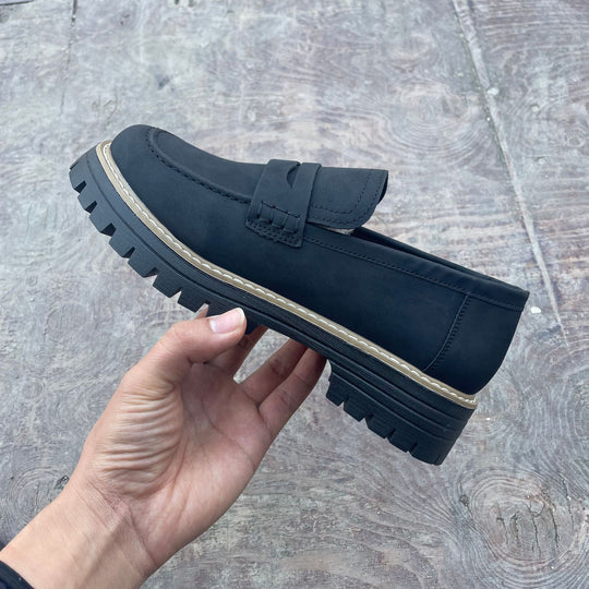 Damen nan Penny-Loafer mit dicker Profilsohle und anatomischer Komfortinnensohle R&B