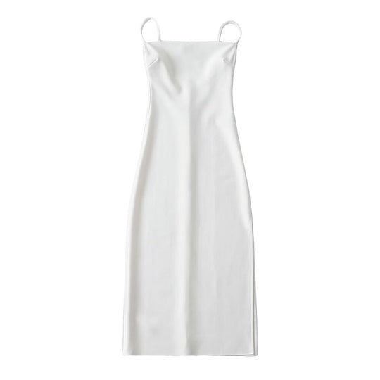 Damen langes Abendkleid mit elegantem Schlitz R&B