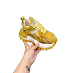 Damen Chunky Sneakers mit ausgeprägter Profilsohle und atmungsaktiver Oberflächenstruktur