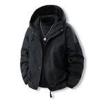 Herren funktionale Outdoor-Jacke mit verstellbarem Kapuzenbereich und atmungsaktiven Eigenschaften R&B