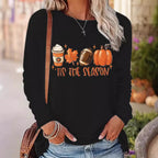 Damen Lässiges Langarmshirt mit elegantem Schnitt und komfortablem Stoff R&B