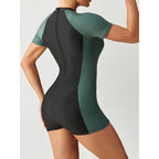 Damen Schwimmanzug mit kurzem Arm und figurformendem Schnitt R&B