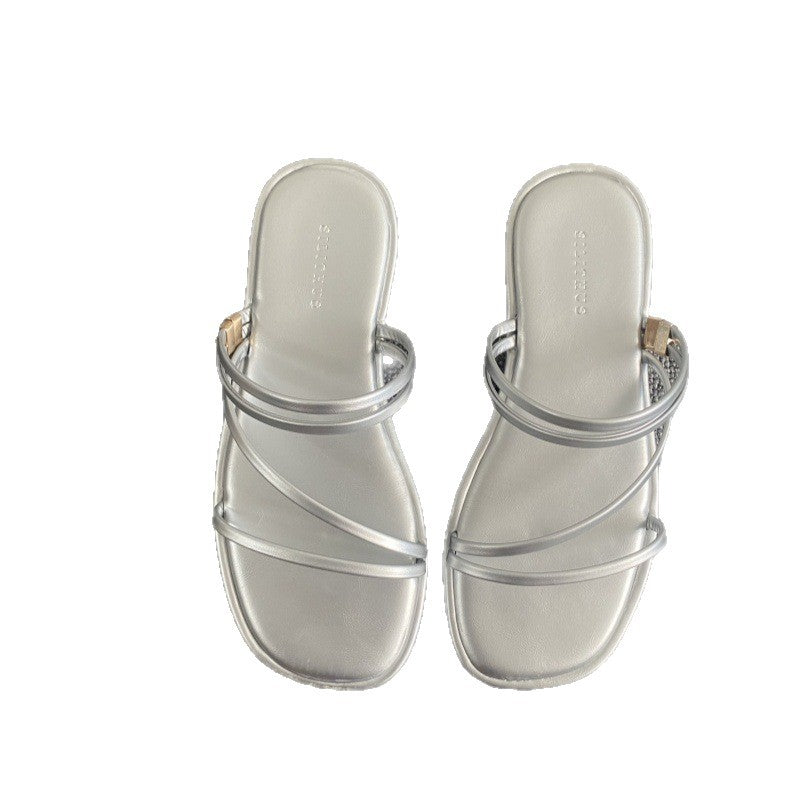 Damen elegante Sandalen mit stylischen Riemen R&B
