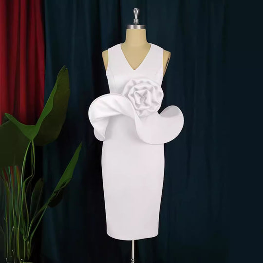 Damen Etuikleid mit einzigartiger Blumenapplikation R&B