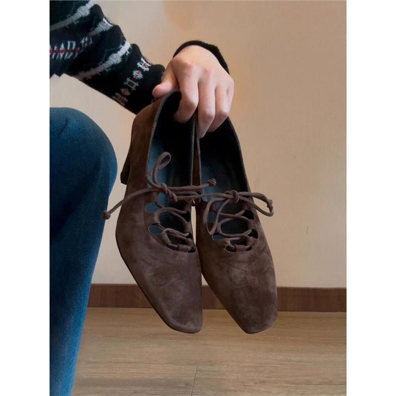 Damen modische Schnürschuhe mit offenem Design R&B
