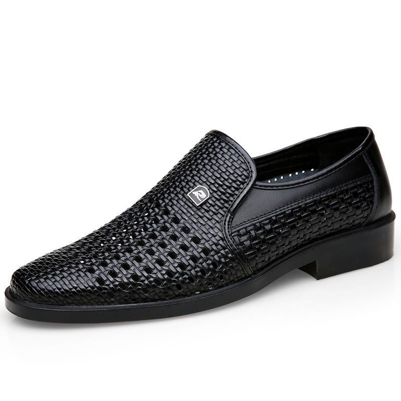 Herren Atmungsaktive Handgewebte Slipper R&B