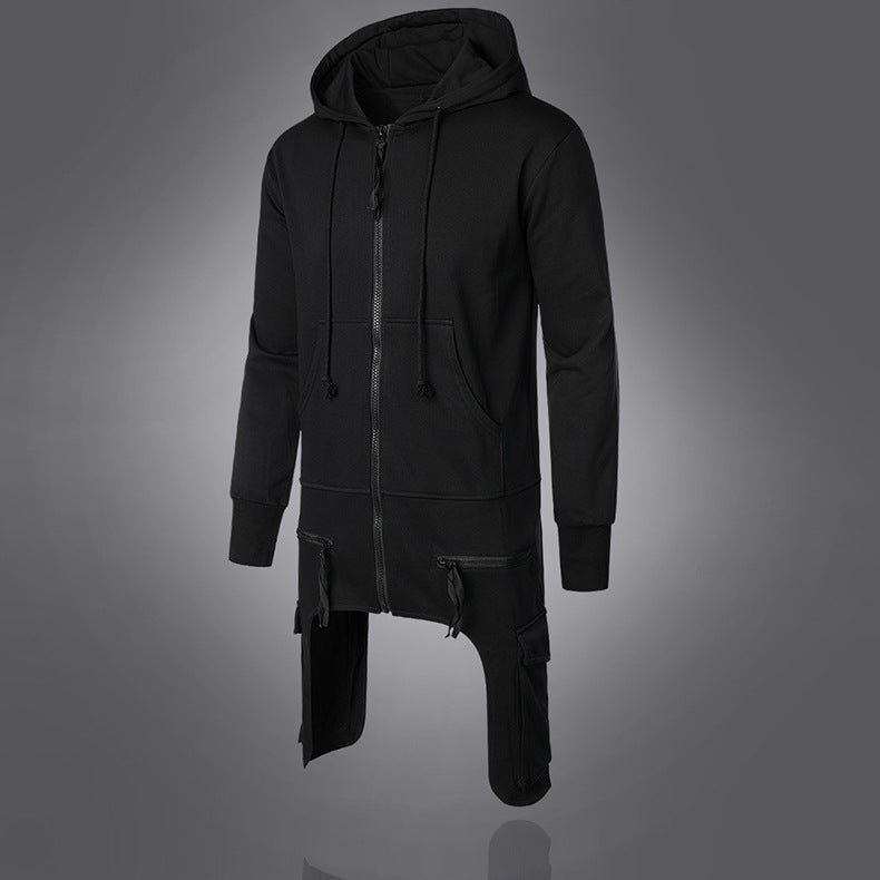 Damen Urbaner Kapuzenmantel mit asymmetrischem Schnitt und praktischen Taschen