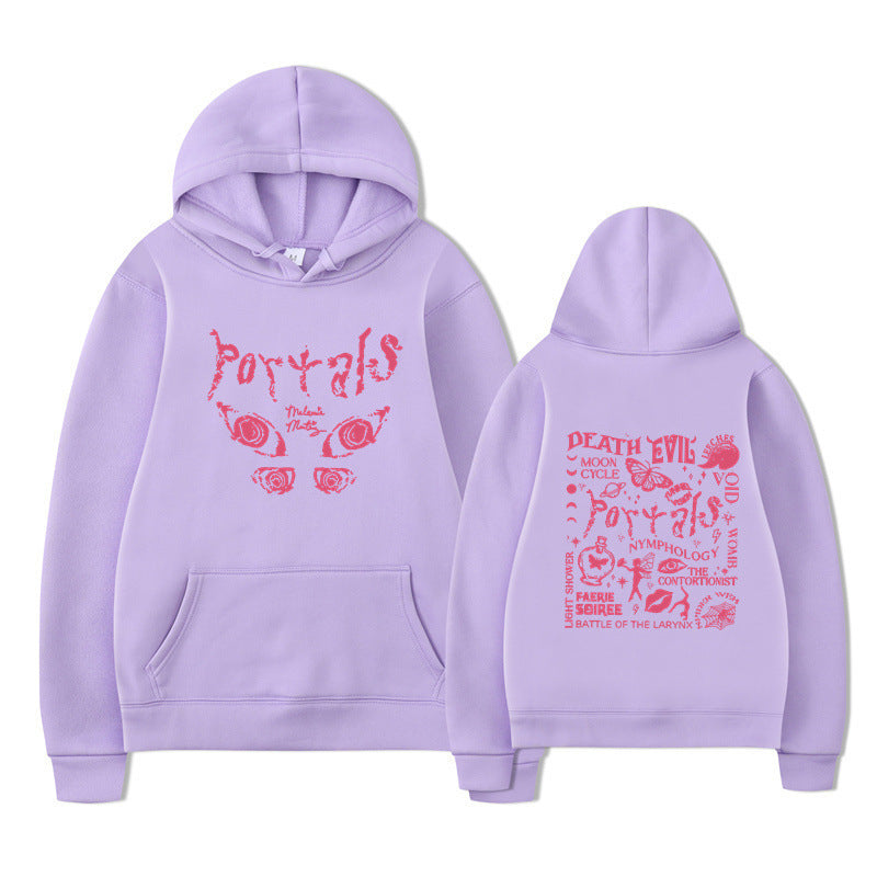 Damen Kapuzenpullover mit kreativem Motiv und bequemer Passform