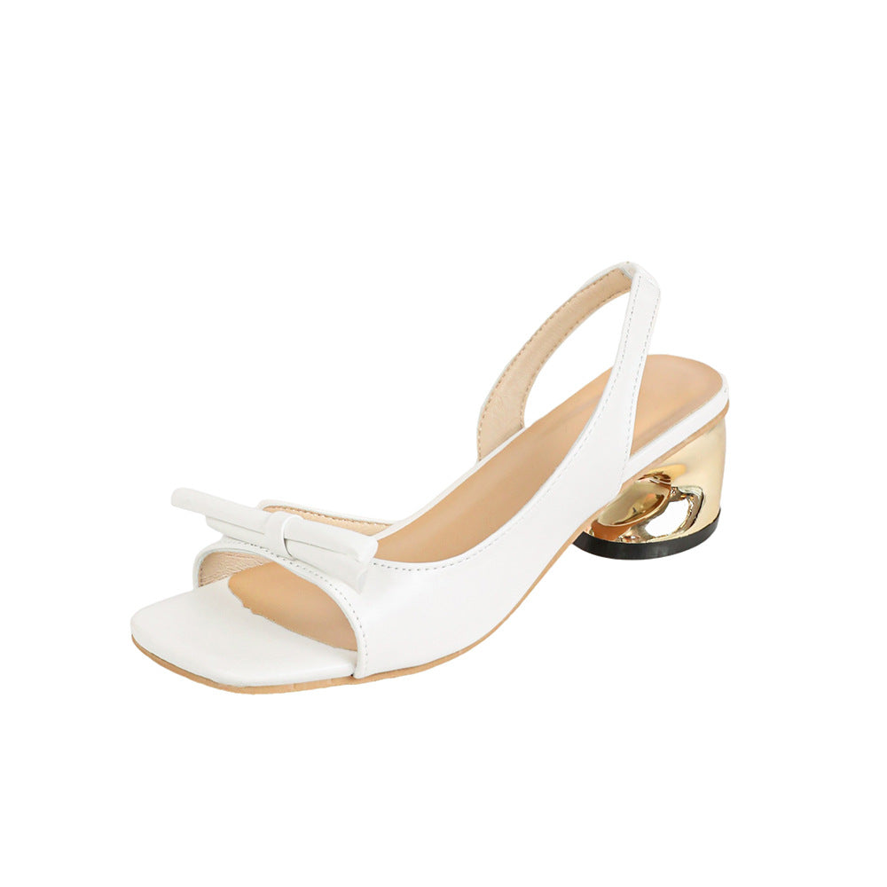 Damen elegante Slingback-Sandalen mit modischem Akzent R&B