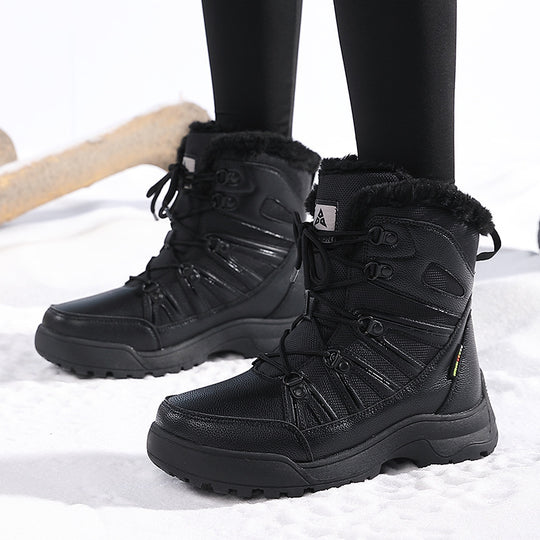 Damen Isolierte Winterstiefel mit rutschfester Sohle und weichem Futter R&B