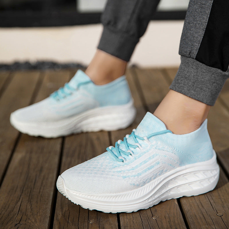 Damen Sportliche Laufschuhe mit atmungsaktivem Strick-Obermaterial und flexibler Sohle R&B