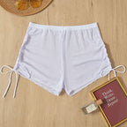 Damen Sportliche Badeshorts mit verstellbarem Rüschendetail
