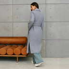 Damen Eleganter Wollmantel im doppelreihigen Design R&B