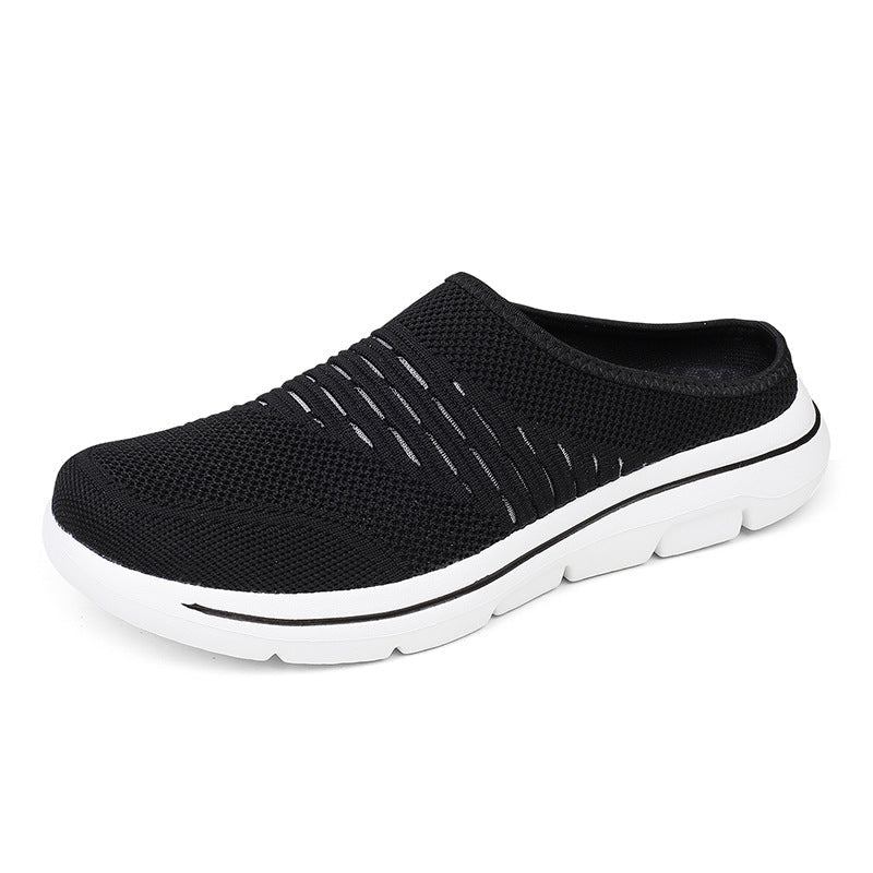 Damen Bequeme Freizeitclogs aus atmungsaktivem Strickmaterial