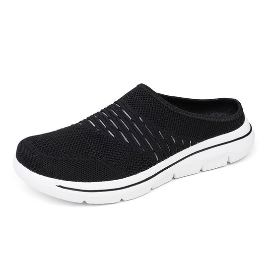 Damen Bequeme Freizeitclogs aus atmungsaktivem Strickmaterial R&B