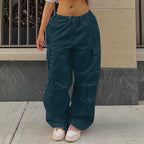 Damen Cargo-Hose mit elastischem Bund und seitlichen Taschen R&B