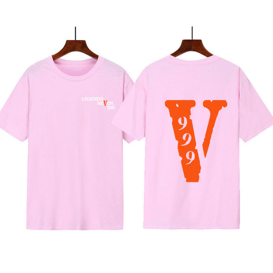 Damen Grafik T-Shirt mit originellem Schriftzug und kreativem Design R&B