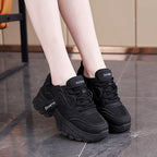 Damen Chunky Sneakers mit atmungsaktiver Mesh-Oberfläche und stoßdämpfender Sohle R&B