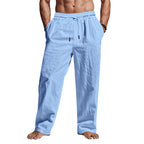 Herren entspannte Sommerhose mit elastischem Bund und praktischen Seitentaschen R&B