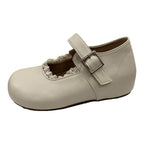 Damen Mary Jane Schuhe mit dekorativer Schnalle und eleganter Spitze R&B
