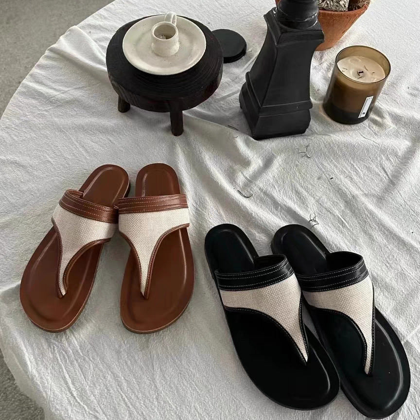 Damen Zehentrenner-Sandalen mit ergonomischem Fußbett und lässigem Design R&B
