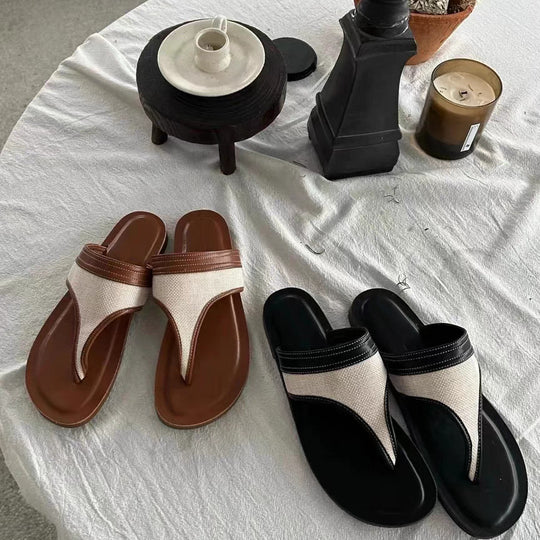 Damen Zehentrenner-Sandalen mit ergonomischem Fußbett und lässigem Design R&B