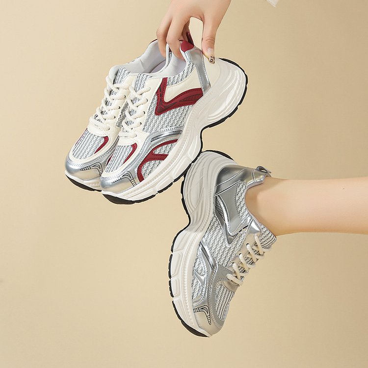 Damen sportliche Sneakers mit atmungsaktivem Netzdesign und elegantem Profil R&B