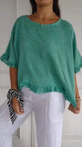 Damen Leichtes Shirt mit Fransen R&B