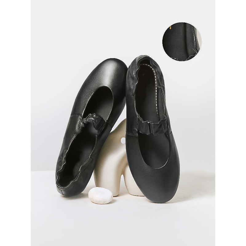 Damen Ballerinas mit modischem Riemen und flexibler Sohle R&B