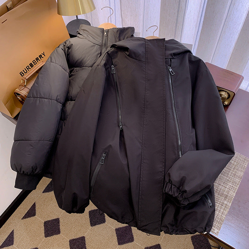 Damen Leichte Übergangsjacke mit verstellbarem Kapuzenkragen und praktischen Taschen R&B